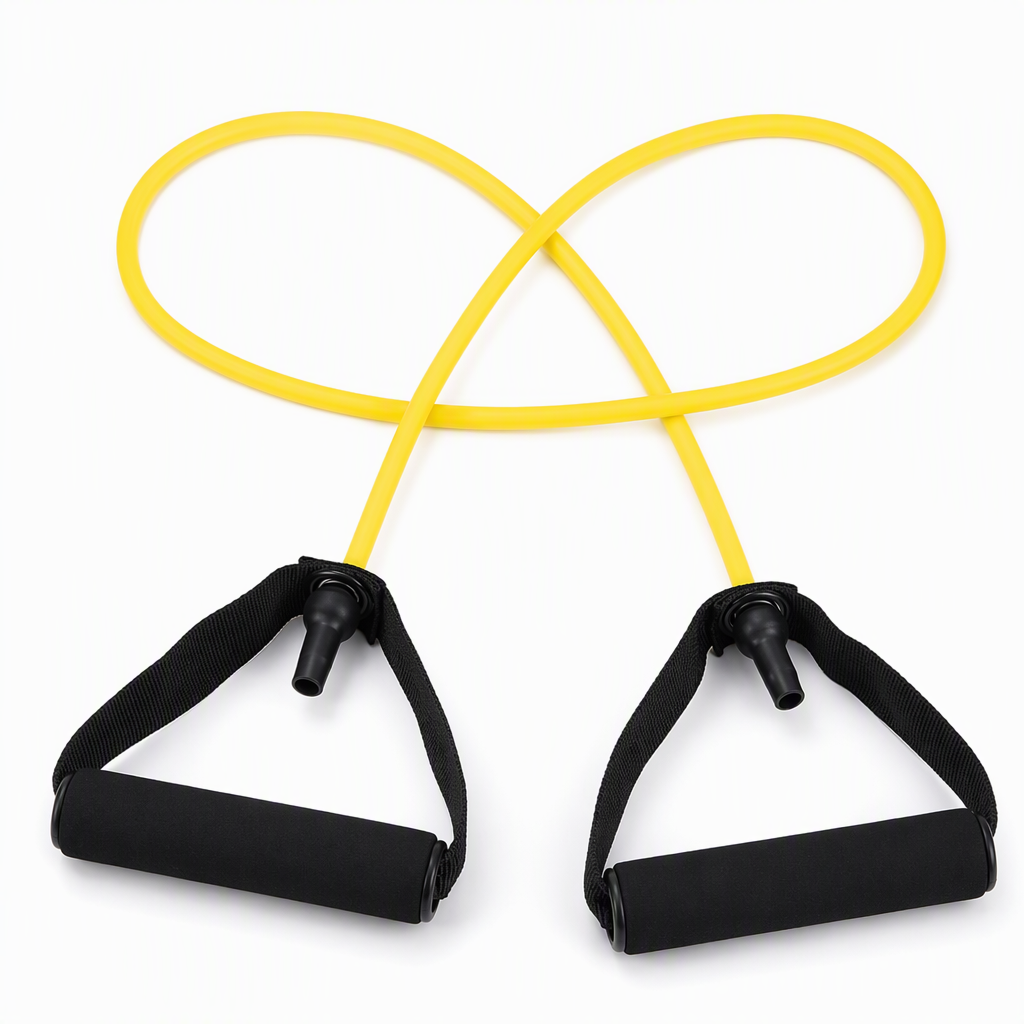 Pedal Resistance Band – 4 Resistance Levels, Reinforced Carabiners & Full-Body Home Workouts