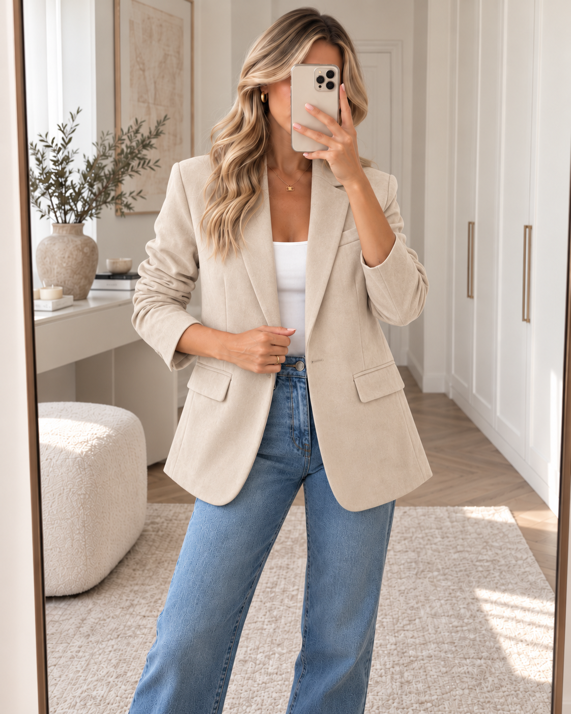Suedine Blazer