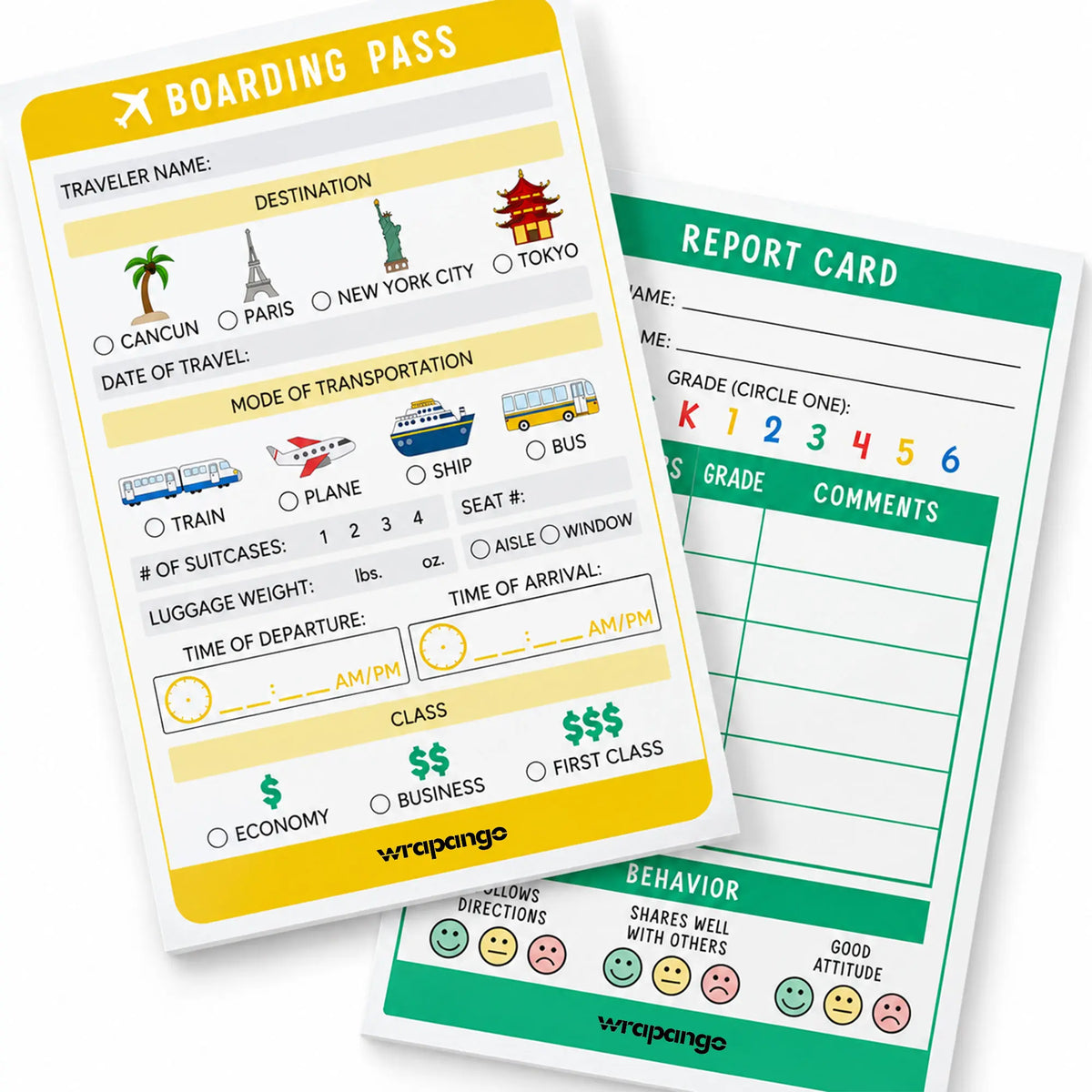 Play Pretend Notepads
