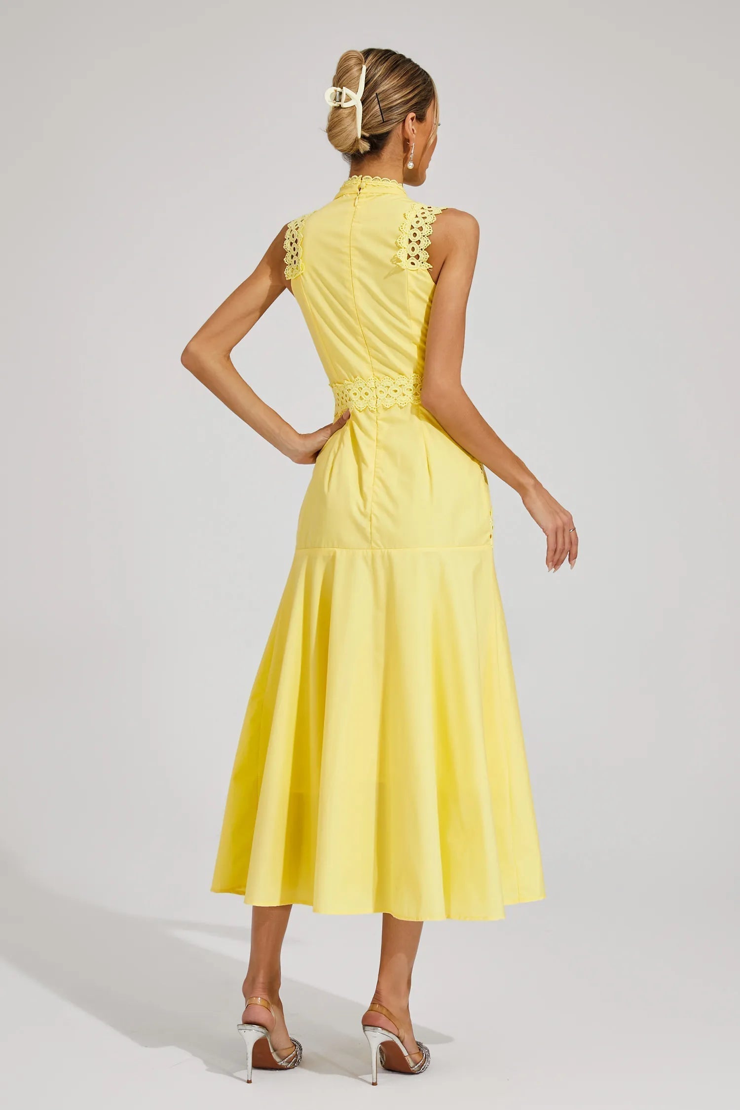 Celrien | Stunning Summer Flowy Midi Wedding Guest Dress For Weddings And Garden Parties