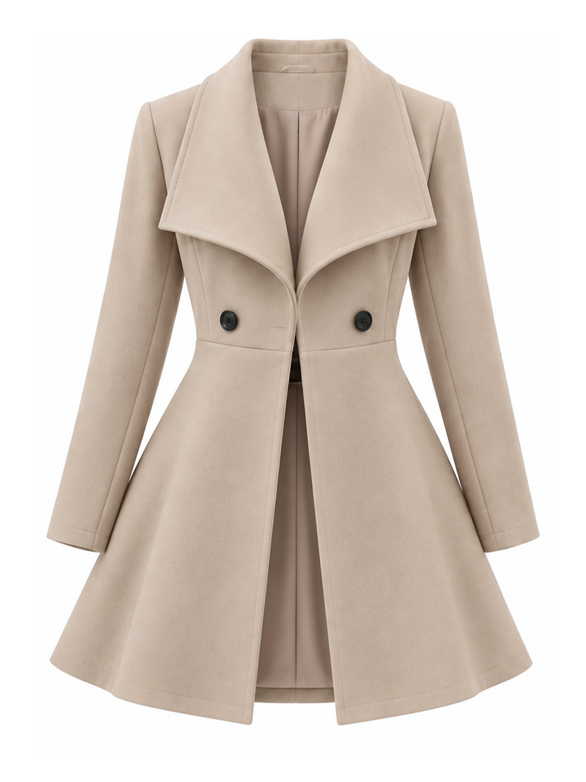 Women's Elegant Slim Fit Lapel Coat