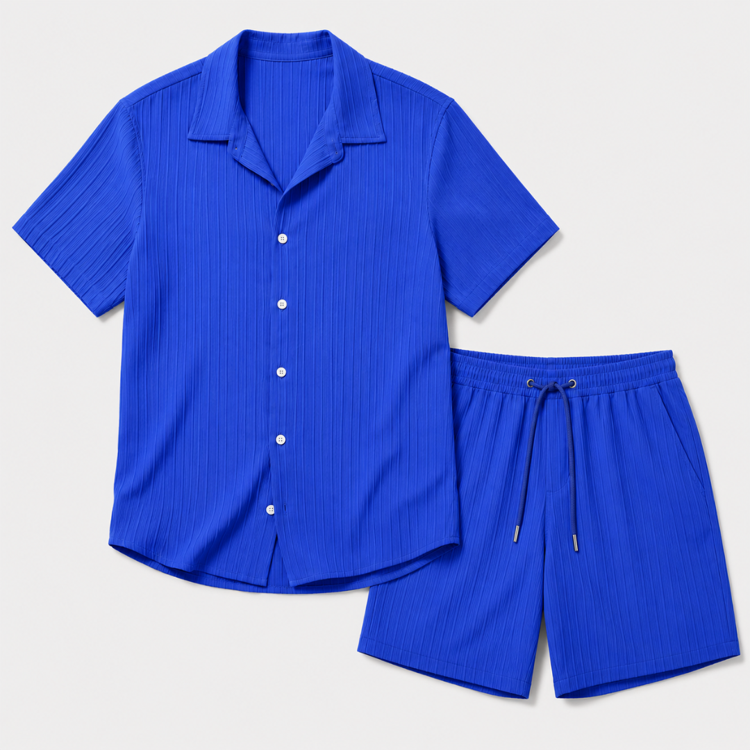 Celrien | Men’s Summer Shirt and Shorts Set Relaxed Fit Outfit