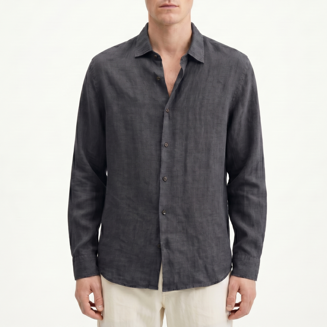 Celrien | Men’s Long Sleeve Casual Shirt Summer Button Up