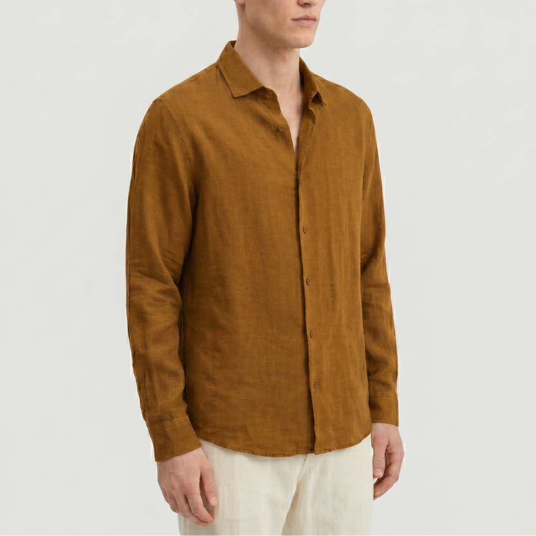 Celrien | Men’s Casual Vacation Shirt Long Sleeve Relaxed Fit