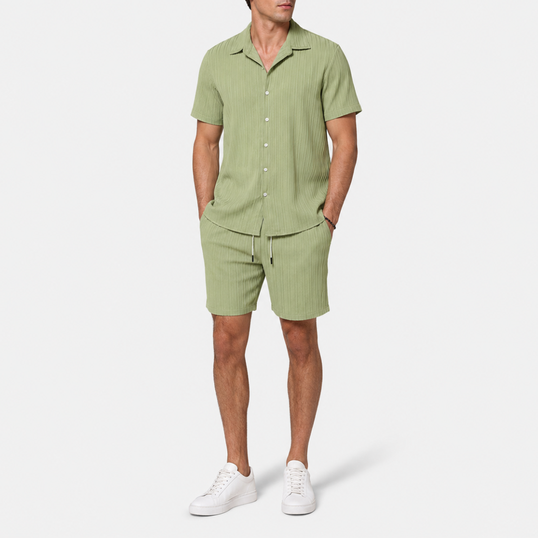 Celrien | Men’s Summer Shirt and Shorts Set Relaxed Fit Outfit