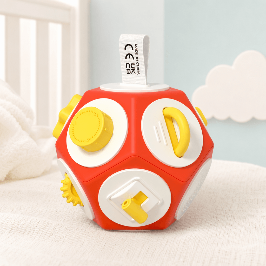 Montessori Activity Cube with Bead Maze & Shape Sorter