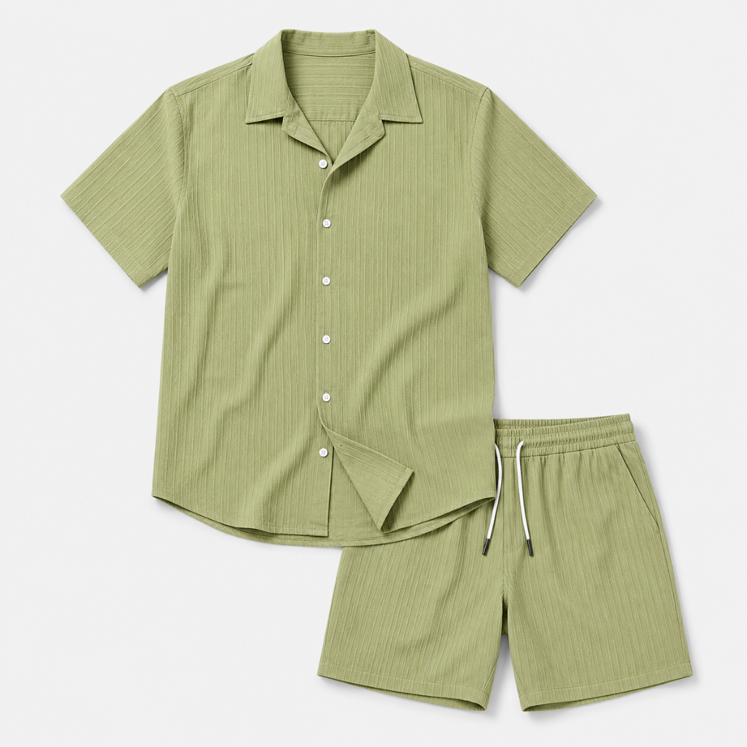 Celrien | Men’s Summer Shirt and Shorts Set Relaxed Fit Outfit