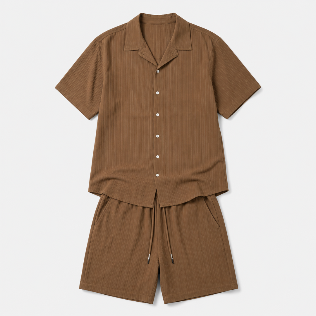 Celrien | Men’s Summer Shirt and Shorts Set Relaxed Fit Outfit