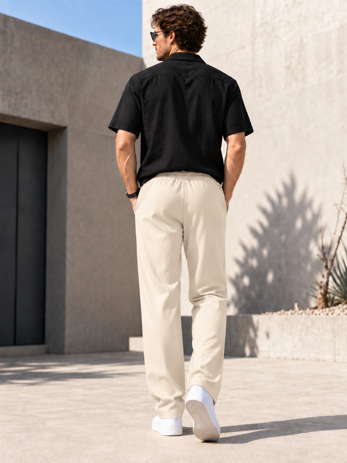 Casual Loose Fit Sports Trousers for Men