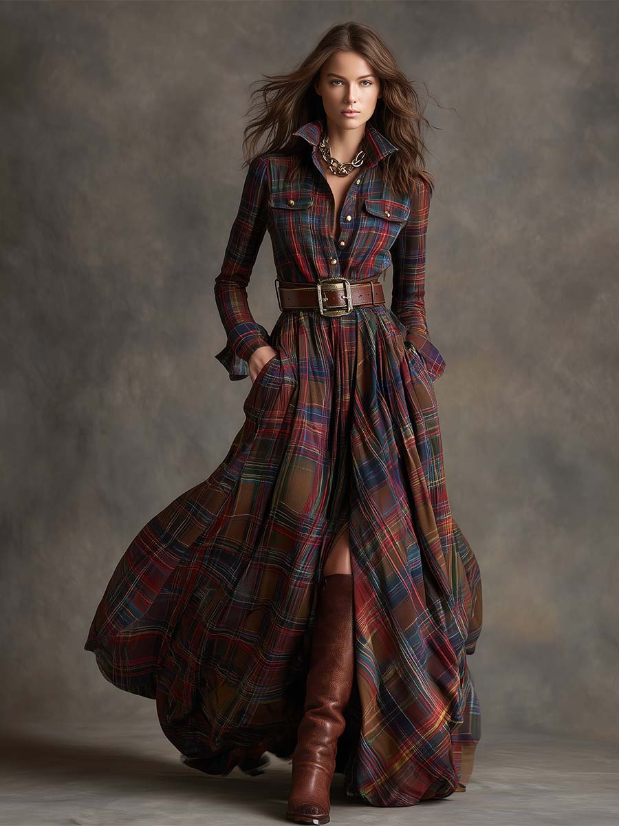 Belted Shirt Dress