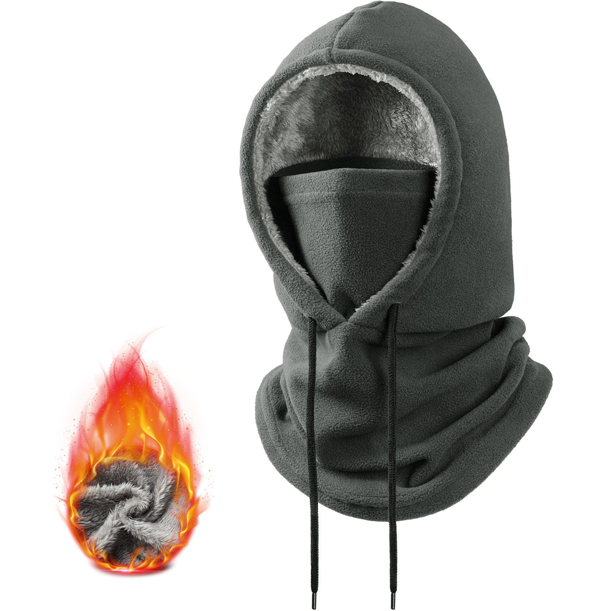3-in-1 Winter Balaclava – Windproof Covers Head, Neck, Face & Ears. Adjustable Fit for Skiing, Cycling & Cold Weather