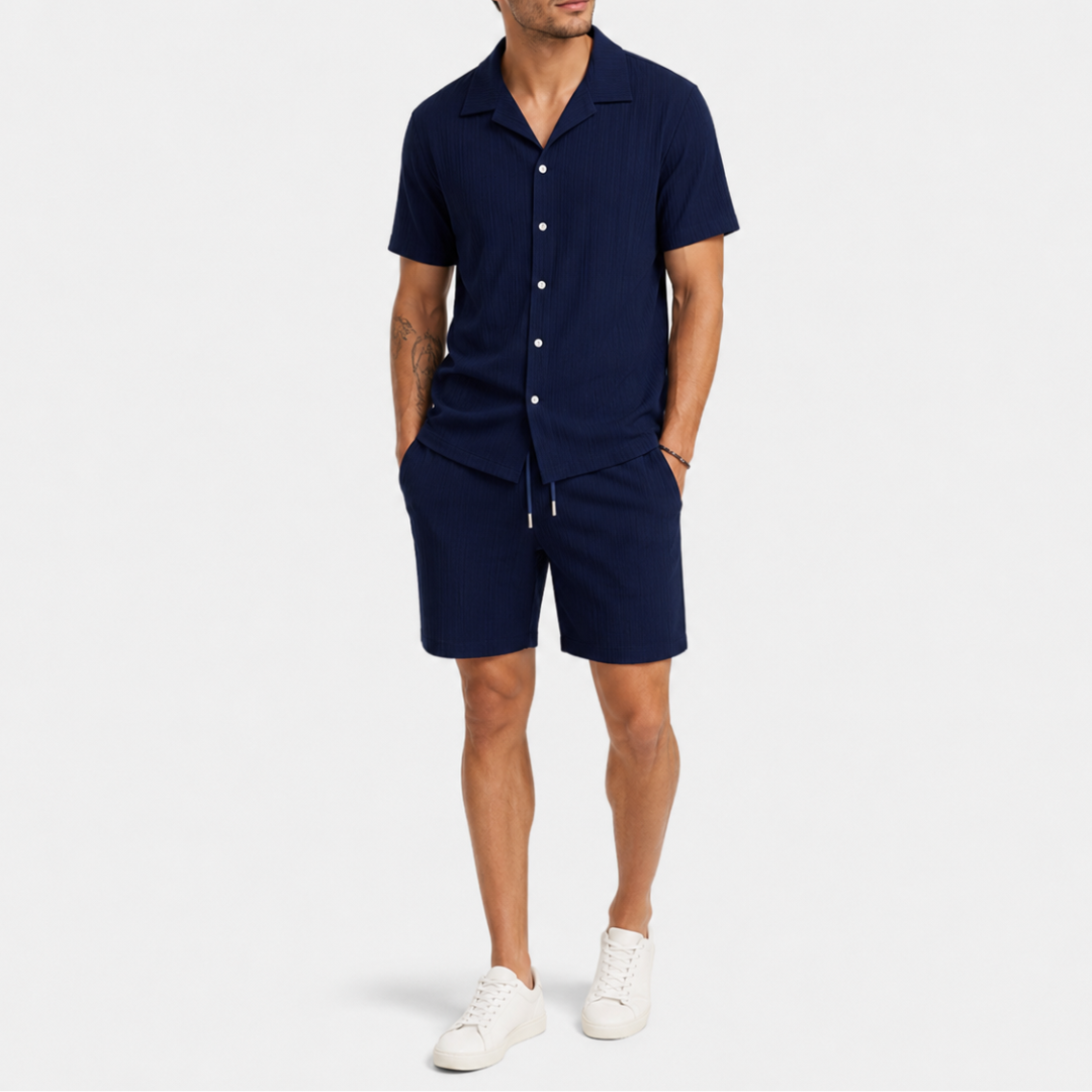 Celrien | Men’s Summer Shirt and Shorts Set Relaxed Fit Outfit