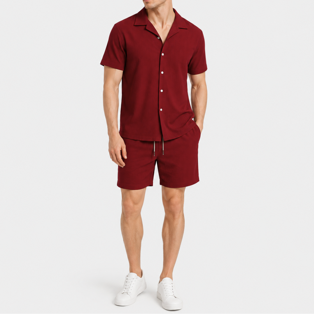 Celrien | Men’s Summer Shirt and Shorts Set Relaxed Fit Outfit