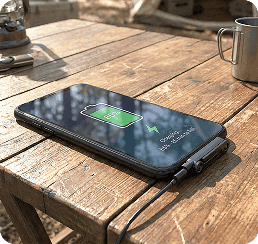 Practical and Portable Power Adapter with Foldable Plug for Travel