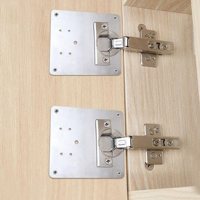 Stainless Steel Cabinet Hinge Repair Plate Kit