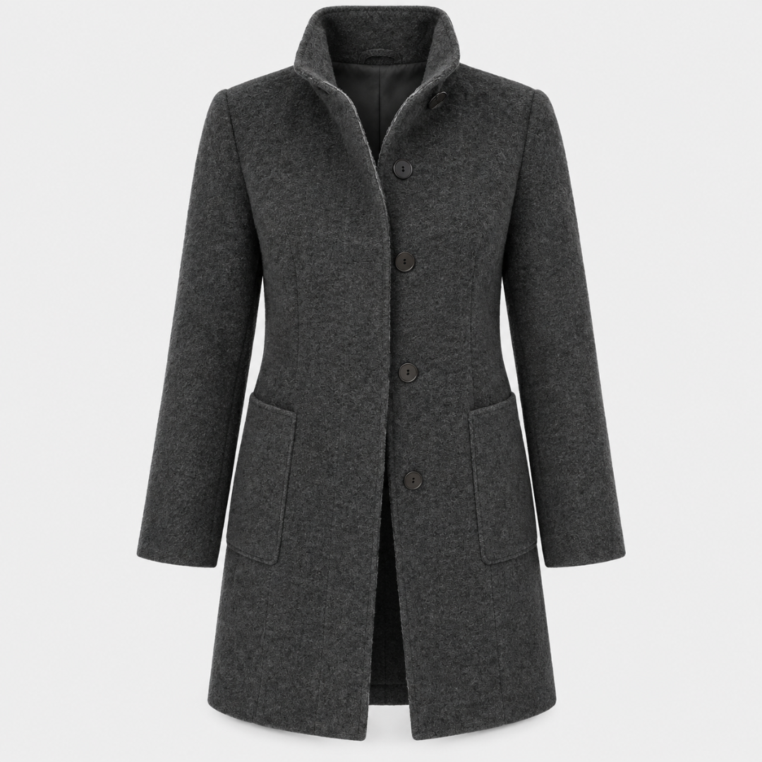 Celrien | Women's Wool Blend Coat – Classic Tailored Overcoat