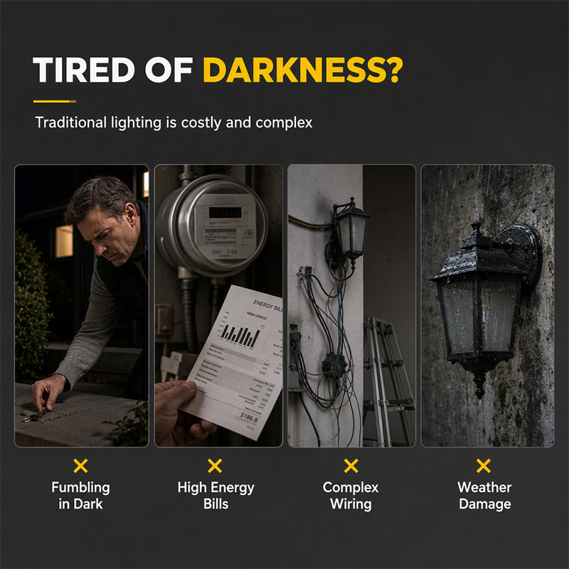 Motion Sensor Solar Lights – Bright Outdoor Lighting, Light Up Paths, Gardens & Driveways Automatically