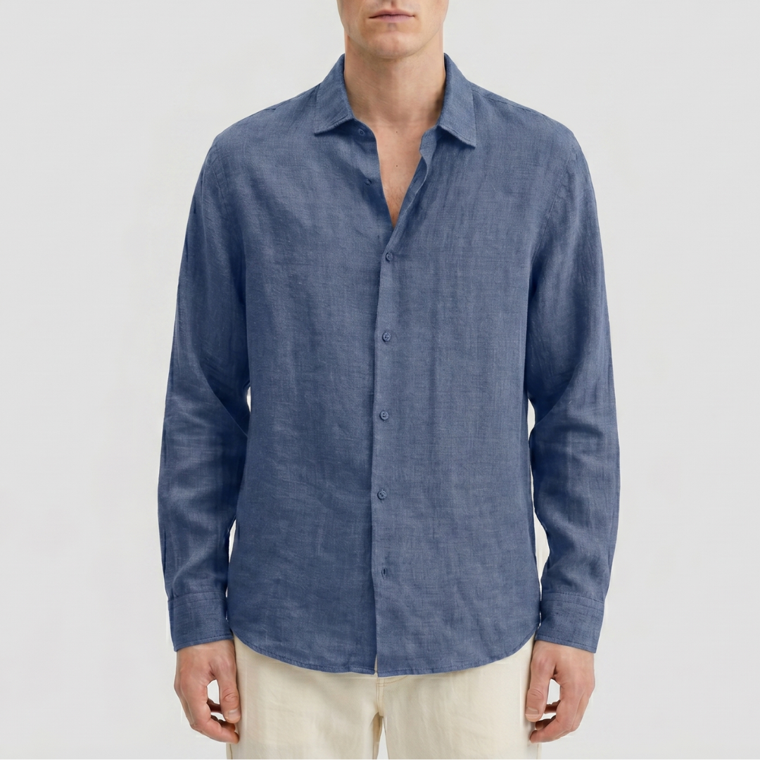Celrien | Men’s Long Sleeve Casual Shirt Summer Button Up