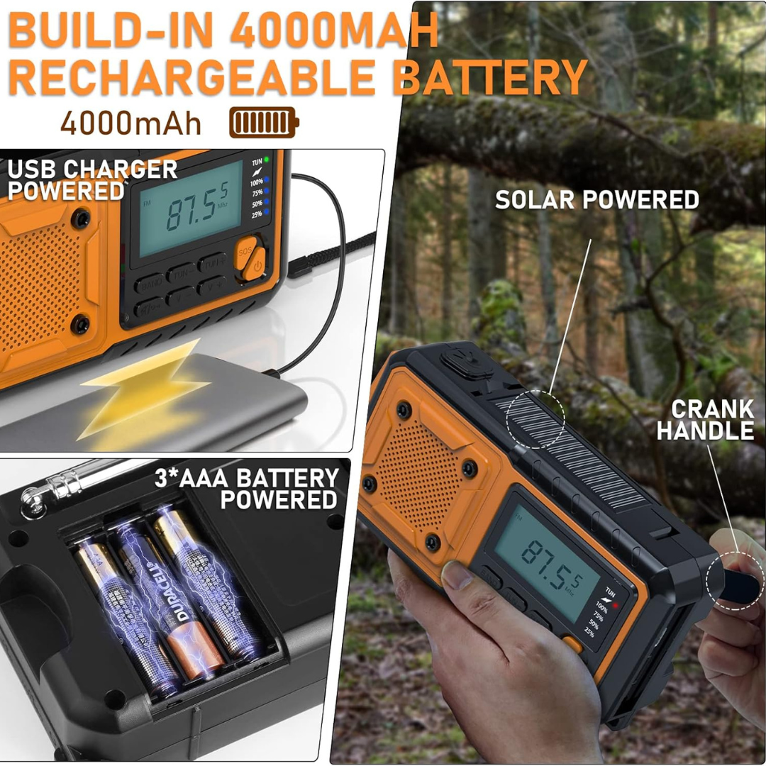 Celrien | Solavox Portable Emergency Crank Radio