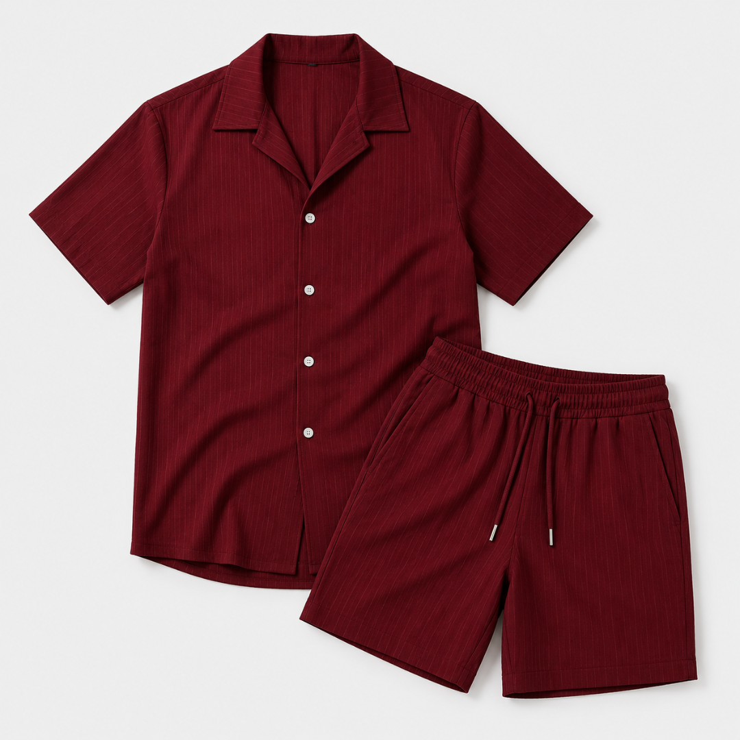 Celrien | Men’s Summer Shirt and Shorts Set Relaxed Fit Outfit