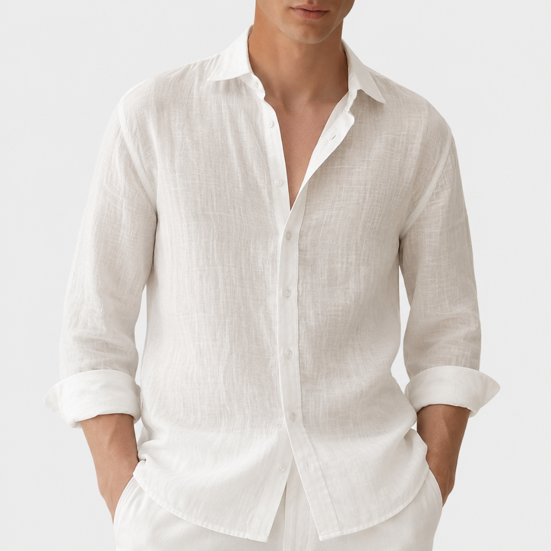 Celrien | Men’s Casual Vacation Shirt Long Sleeve Relaxed Fit