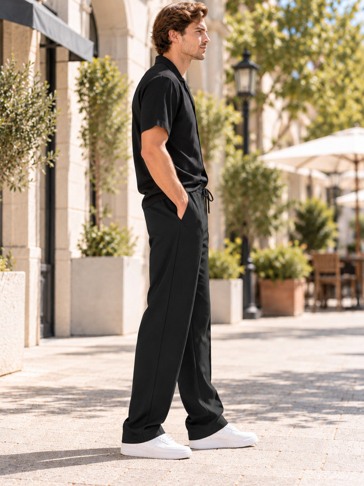 Casual Loose Fit Sports Trousers for Men