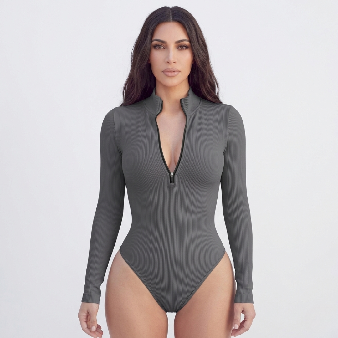 Celrien | Marivex Long-Sleeve One-Piece Polyester Swimsuit