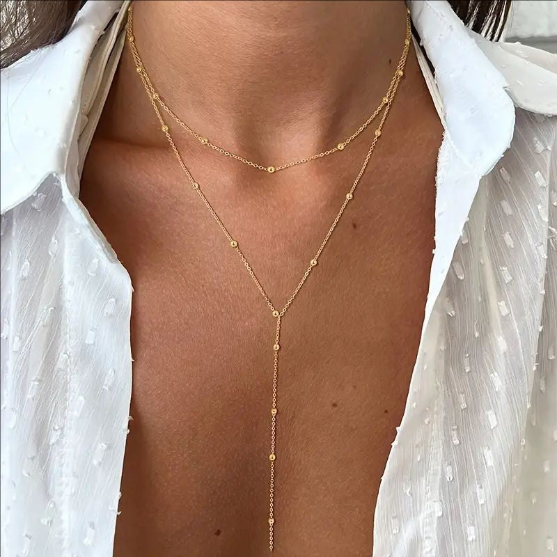 Women's Elegant Necklace - Metal