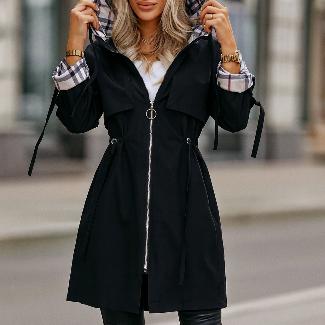 Celrien | Nordlyn Zip Coat Water and Windproof Women's Jacket with Hood