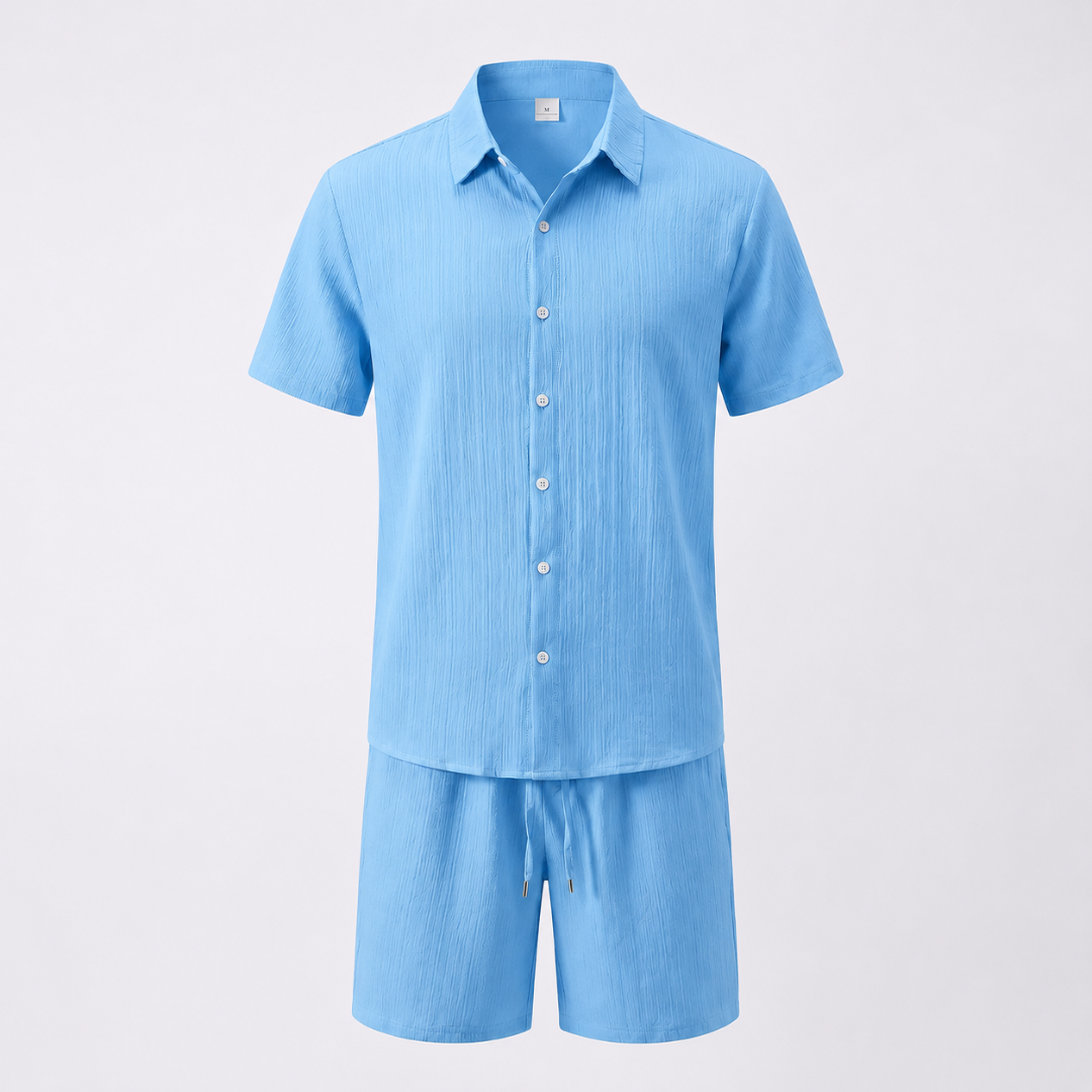 Celrien | Men’s Summer Shirt and Shorts Set Relaxed Fit Outfit