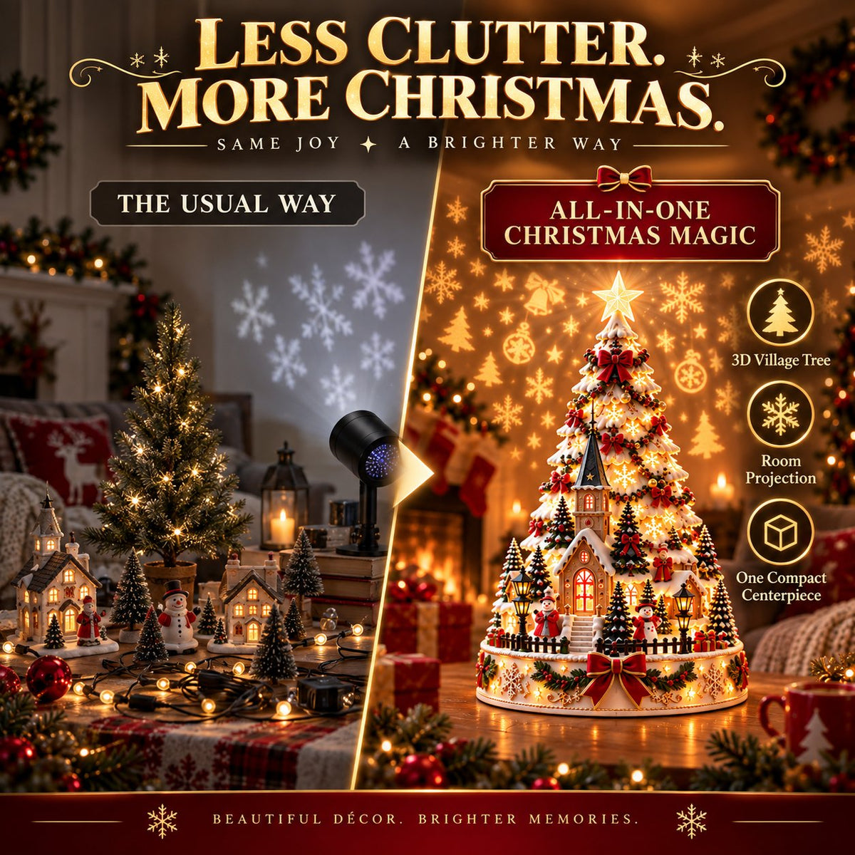 Christmas Village Lightscape Tree