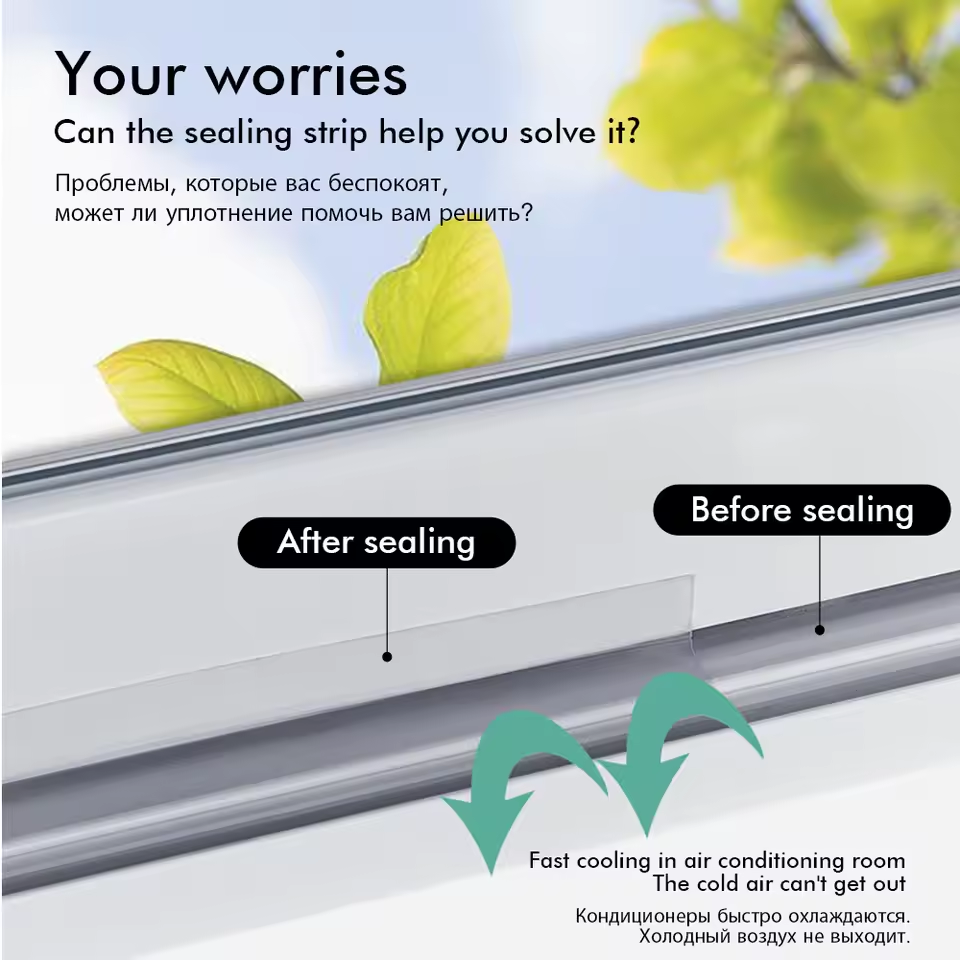 Door Seal 5M – Sound Insulating, Insect and Dust Proof – Perfect for Doors, Windows and Cabinets