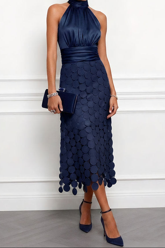 Celine Elegant Midi Wedding Dress For Fall