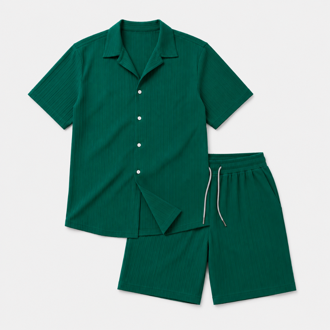 Celrien | Men’s Summer Shirt and Shorts Set Relaxed Fit Outfit