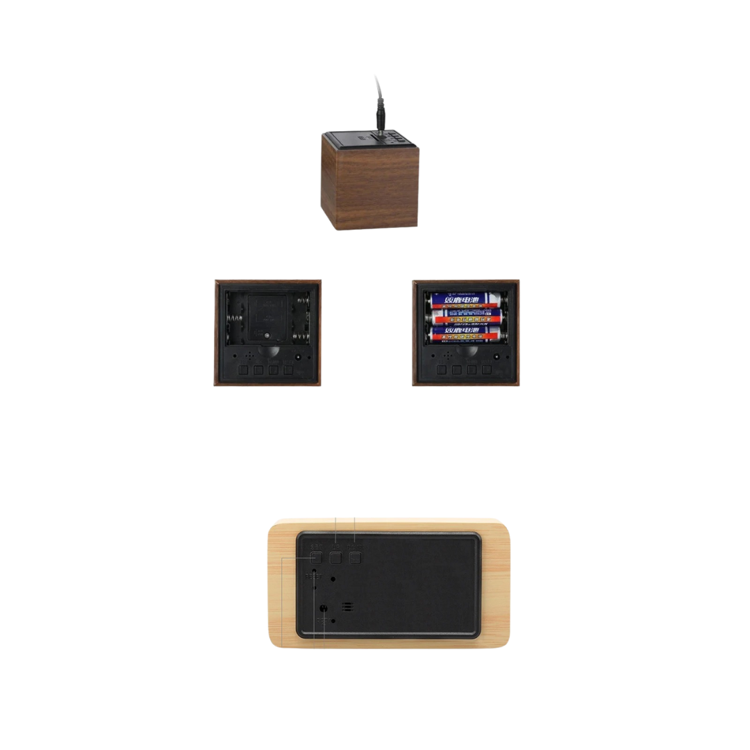 Celrien | Woodverge Digital Wooden Tabletop Clock