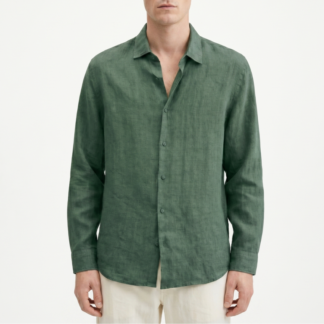 Celrien | Men’s Long Sleeve Casual Shirt Summer Button Up