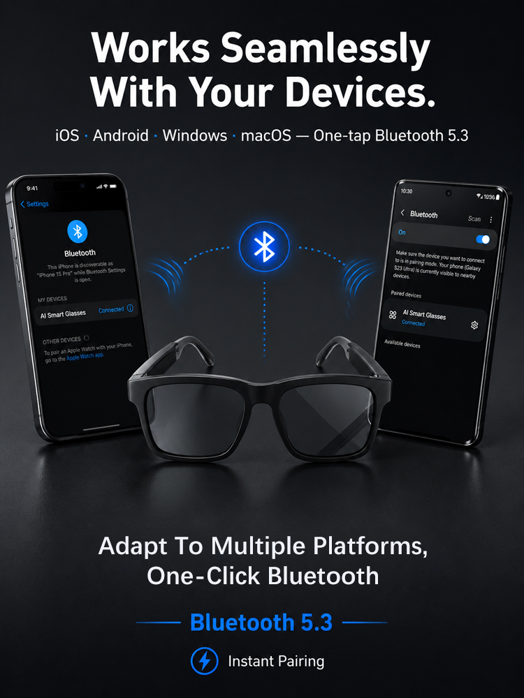 AI Smart Glasses with Offline Translation and Zoom