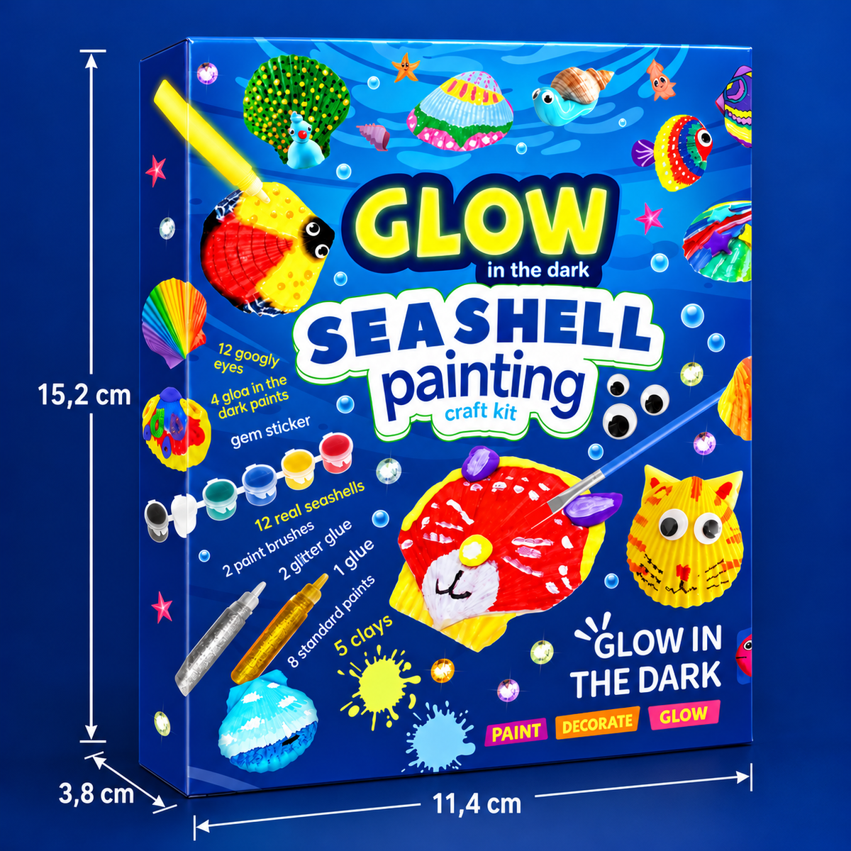 Glow in the Dark Sea Shell Painting & Craft Kit