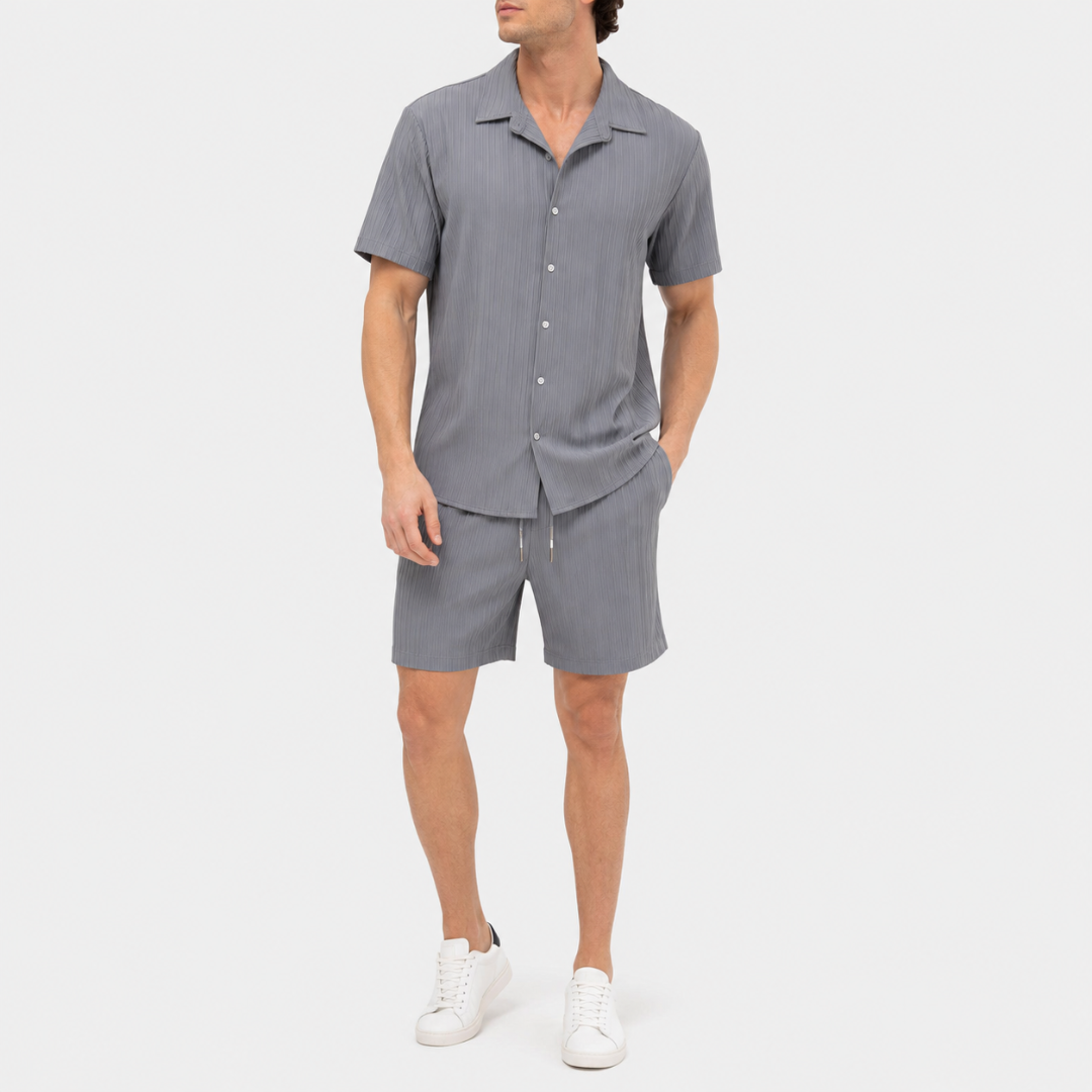 Celrien | Men’s Summer Shirt and Shorts Set Relaxed Fit Outfit