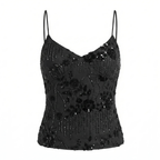 Celrien | Women’s Embroidered Halter Cami Top Floral Elegant Look