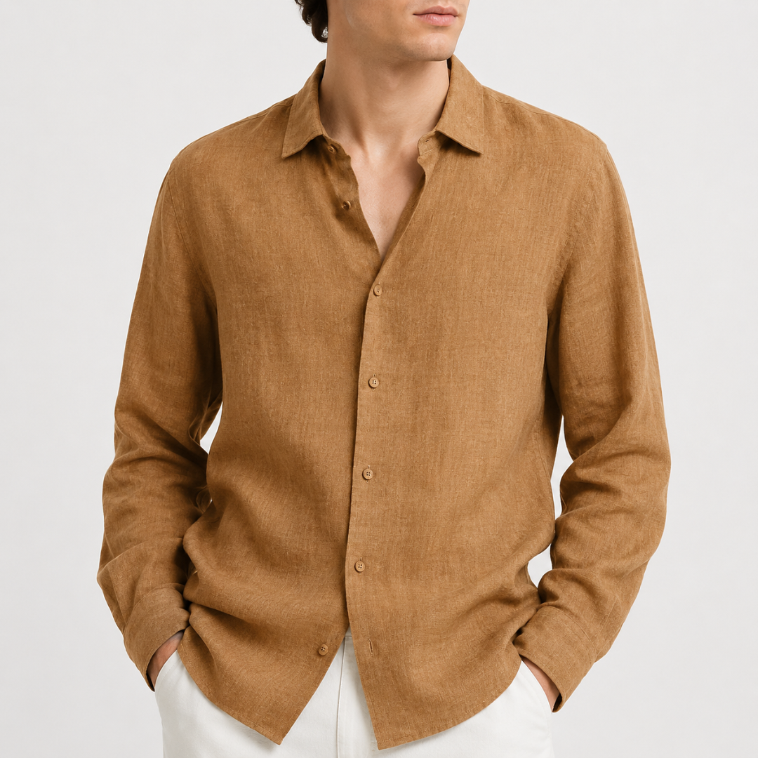 Celrien | Men’s Long Sleeve Casual Shirt Summer Button Up