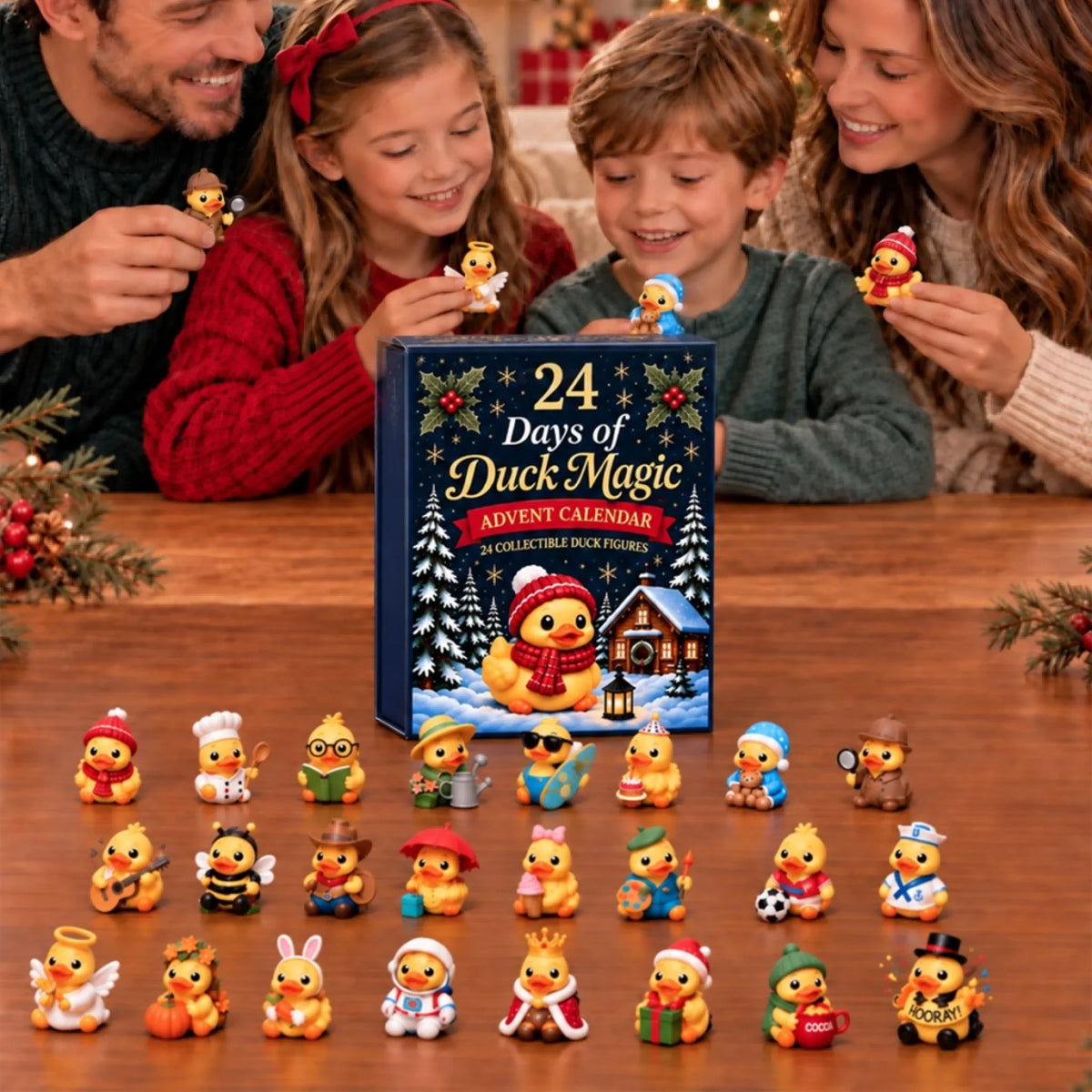 Christmas 24 Days of Duck Magic Collectible Figures - Advent Calendar
