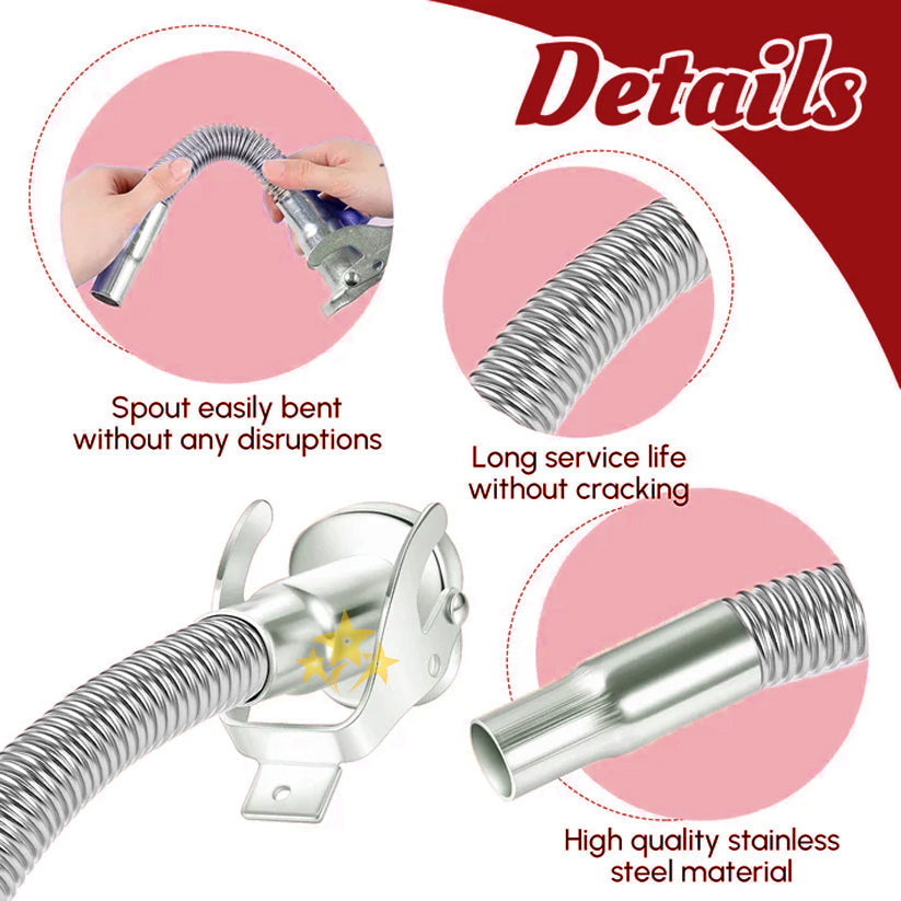 Stainless Steel Gas Can Spout Upgrade - Military-Grade & Rust-Proof