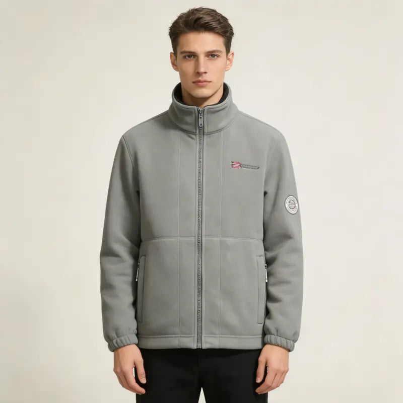 Men's Thick Wool Coat with Plush Lining, Plus Size, Warm and Comfortable for Autumn and Winter