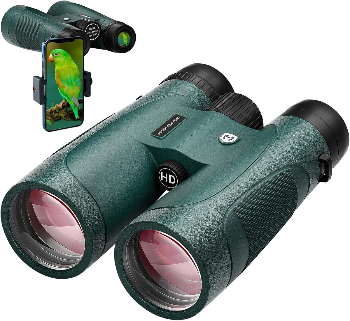 15X52 UHD Monocular with Smartphone Adapter