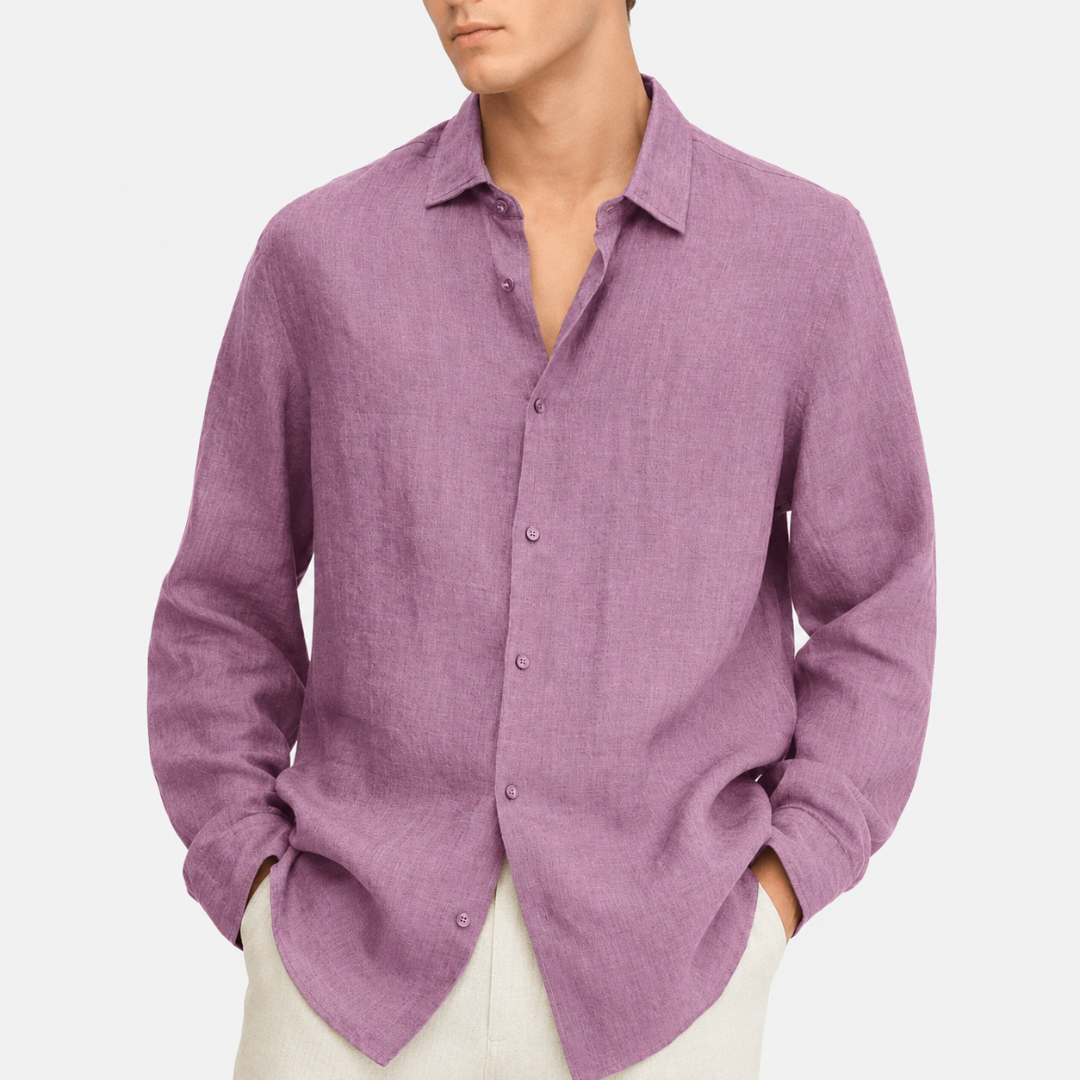 Celrien | Men’s Long Sleeve Casual Shirt Summer Button Up