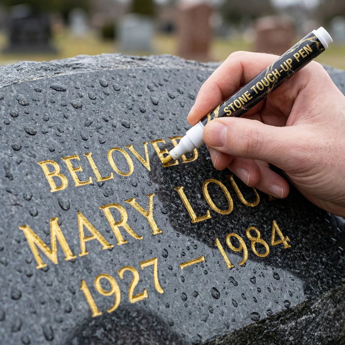 Waterproof and Fade-Resistant Pen for Restoring and Repainting Inscriptions on Stone Slabs