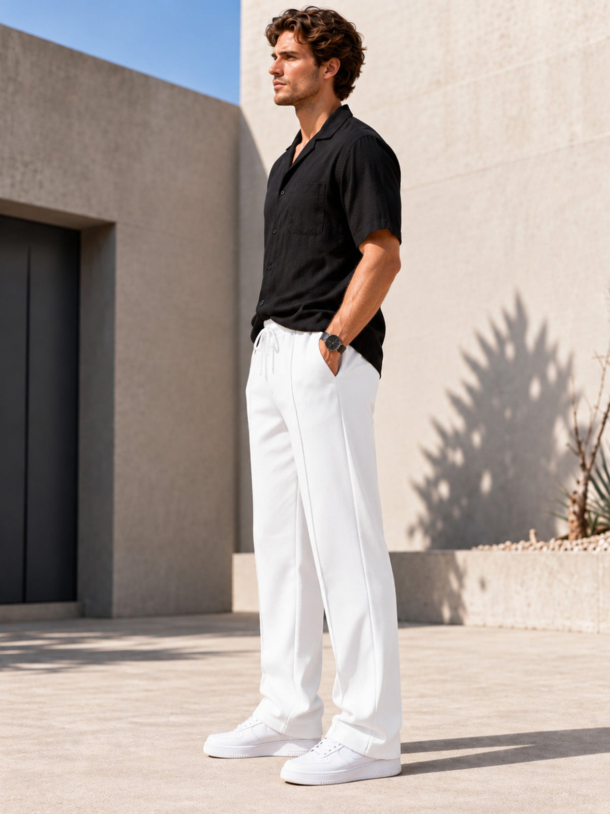 Casual Loose Fit Sports Trousers for Men