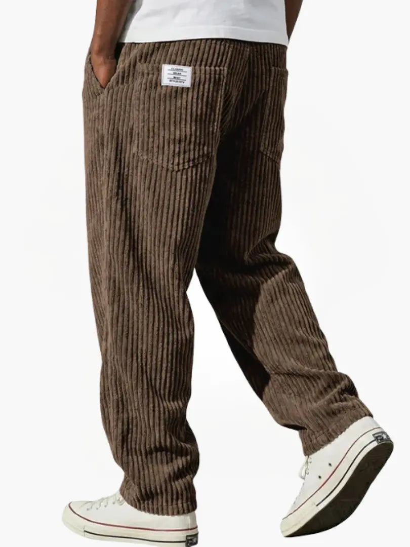 Men's Wide Trousers with Pockets