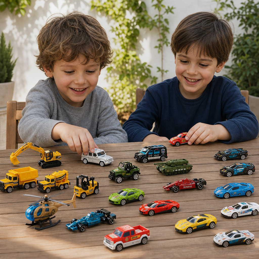 Christmas Advent Calendar with Die-Cast Cars for Kids